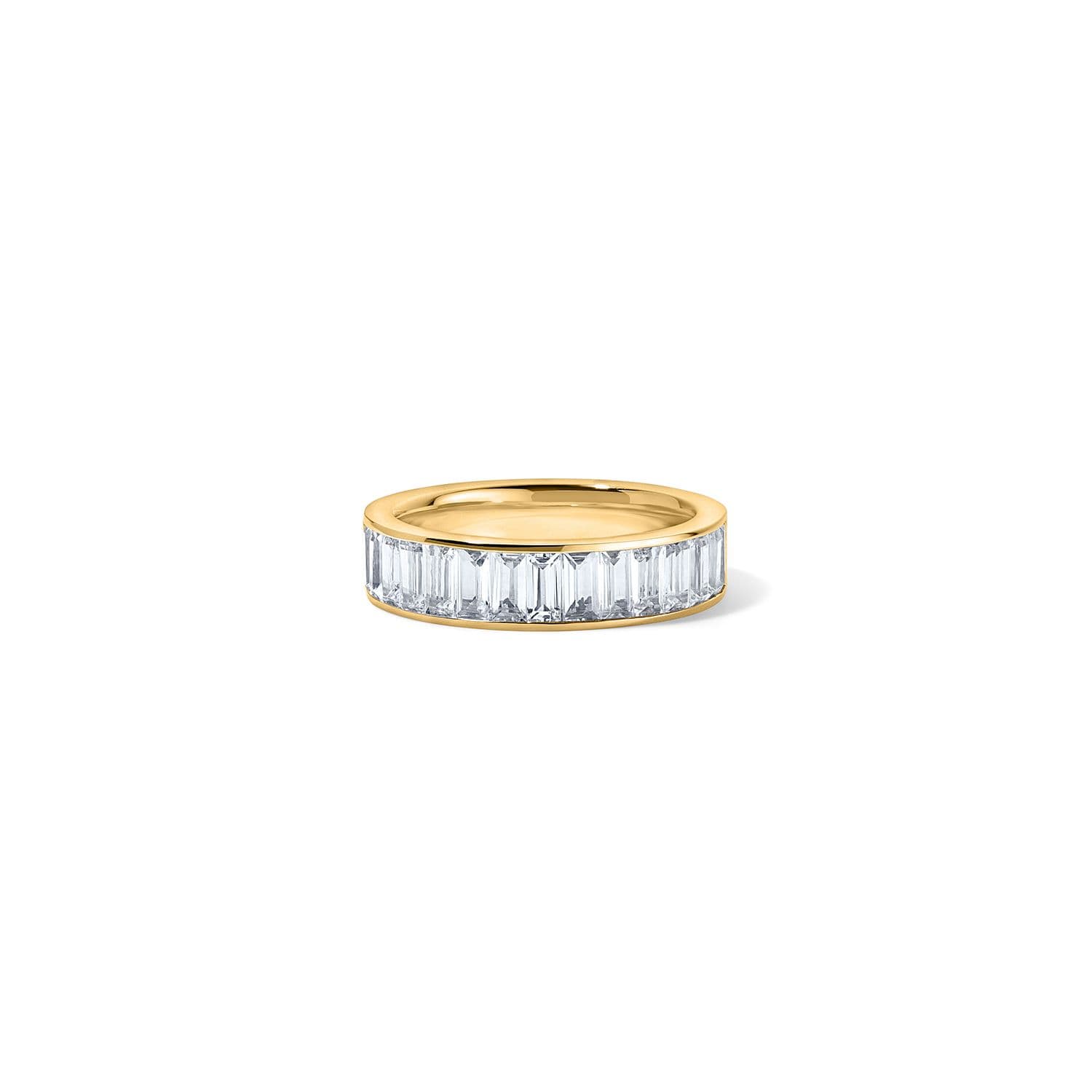 Subway Baguette Ring - Yellow Gold